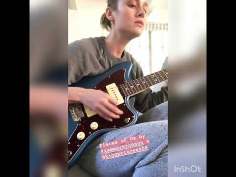 Brie Larson singing pieces of us by Mark Ronson and King Princess