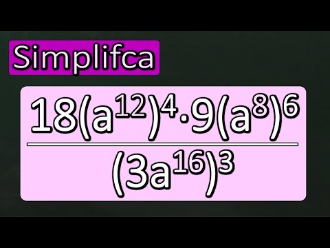 Álgebra. Simplificar expresiones algebraicas. Matemáticas Básicas