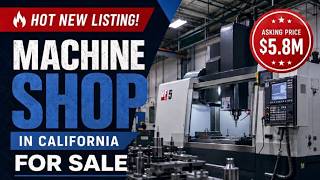 For Sale: Established Precision Machine Shop | Asking $5,800,000