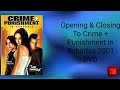 Opening Closing To Crime Punishment In Suburbia 2001 DVD