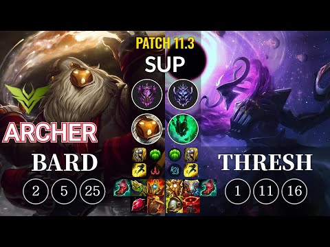 V3 Archer Bard vs Thresh Sup - KR Patch 11.3