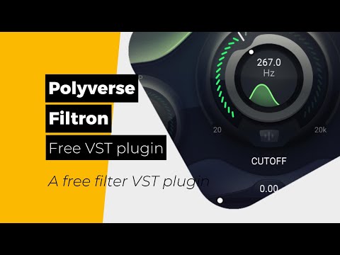 Filtron by Polyverse - A free filter VST plugin - Walkthrough
