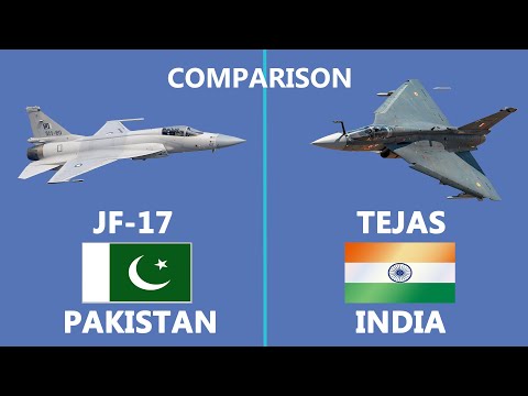 Comparison of Indian Built Tejas and Pakistan's JF 17 Fighter Aircraft #tejas #jf17