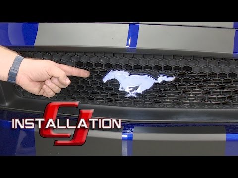 2015-2017 GT/EcoBoost/V6 Mustang Ford Pony Emblem Front Grille Light Up Installation