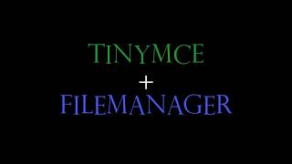 TinyMCE + Responsive FileManager