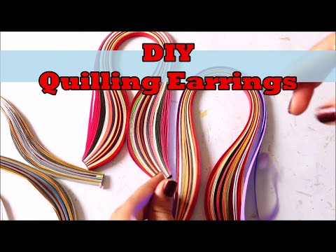 How To Make Hexagonal Quiling Earrings Tutorials.....Very Easy... Art with HHS Video