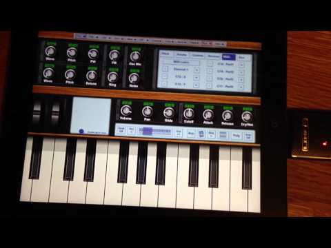 BeatPad controlling DM1 and NLog on an iPad