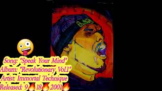 Immortal Technique - Speak Your Mind (Lyrics)*EXPLICIT