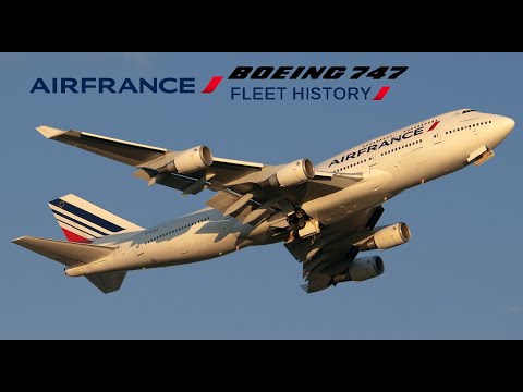 Air France Boeing 747 Fleet History (1970-2016)