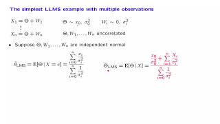 L17.8 The Simplest LLMS Example with Multiple Observations