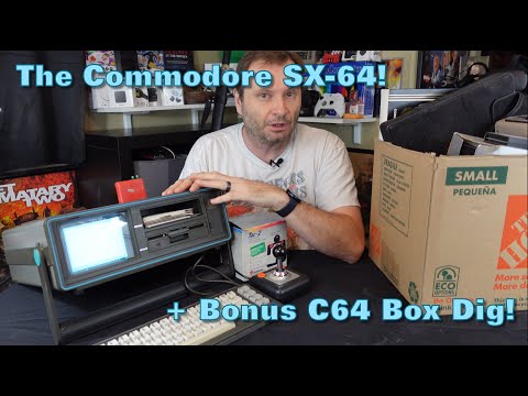 The Commodore SX-64 / Random Commodore 64 Box Dig - 4K!
