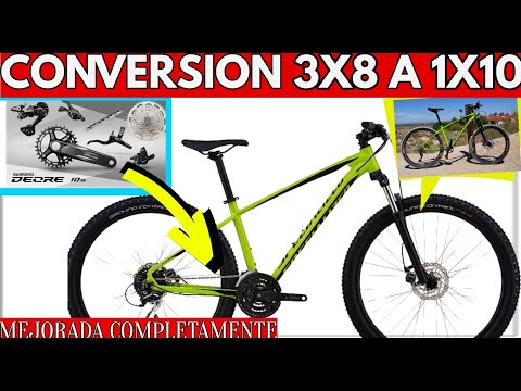 HOW TO CONVERT FROM 3X8.9 TO 1X10 COMPLETE GROUP / MTB CYCLING