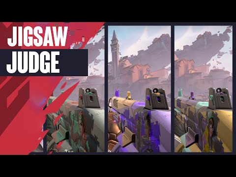 Jigsaw Judge Skin Showcase - Valorant Battlepass Skins
