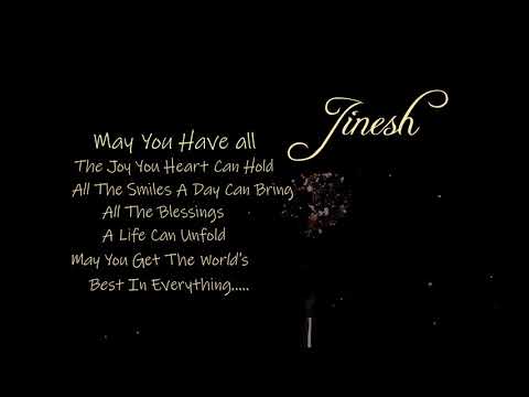 Jinesh  Name Meaning With Birthday Message