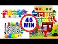 BEST Sesame Street 1 HOUR Video Learn Shapes Counting Educational Videos For Toddlers W Elmo