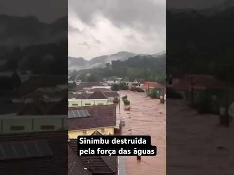 Sinimbu destruída pela força das águas #chuvas #riograndedosul #desastresnaturales #sinimbu