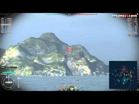 World of Warships Close Beta - Messing with skin on a Nagato class Battleship