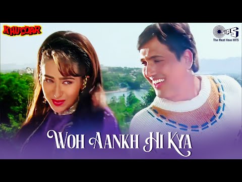 Woh Aankh Hi Kya | Khuddar | Govinda, Karisma Kapoor | Sonu Nigam | 90's Hits | Anu Malik | 90s
