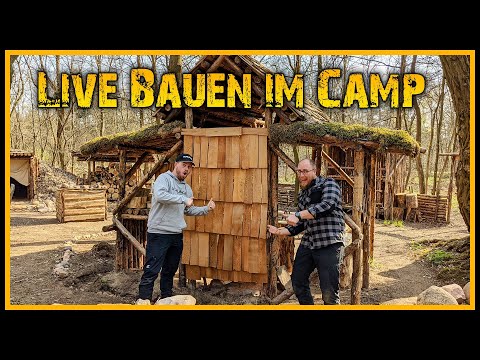 Live bauen im Camp - Outdoor Bushcraft Deutschland