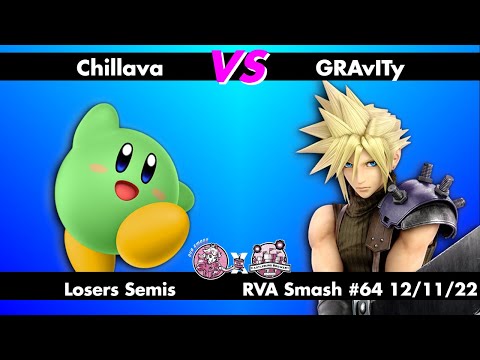 RVA Smash #64: Chillava (Kirby) vs GRAvITy (Cloud) - Losers Semis - Super Smash Bros Ultimate SSBU