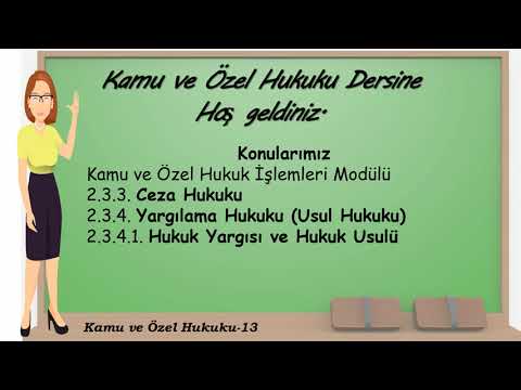 13- Ceza Hukuku - Kamu ve Özel Hukuku