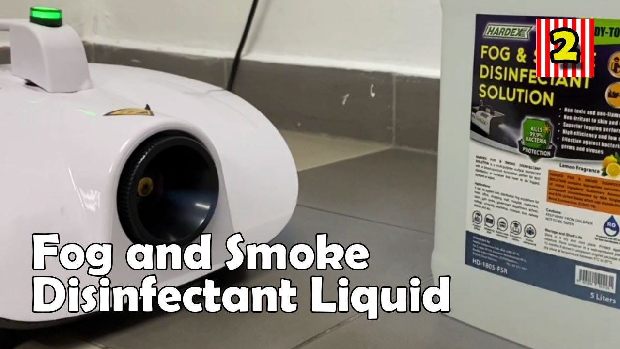 How to Use The Fog and Smoke Disinfectant Liquid Hardex Brand | Lazada Shopper