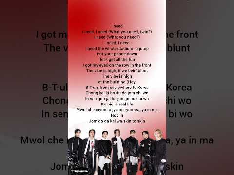 BTS 'BODY TO BODY' lyrics #bts #arirang #lyrics #trending #fypシ #bodytobody