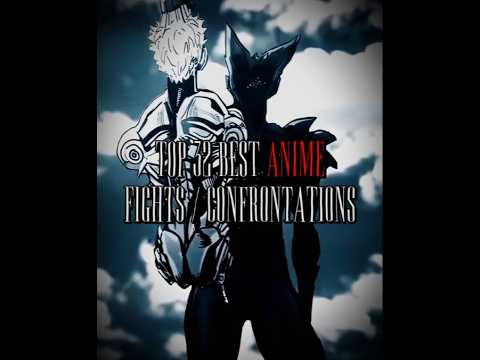 Top 32 best anime FIGHTS/CONFRONTATIONS || #capcut #anime #opm #jjk #dragonball #naruto