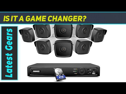 ANNKE H500 16CH PoE Security Camera System with 5MP Cameras, Color Night Vision, and 4K NVR -