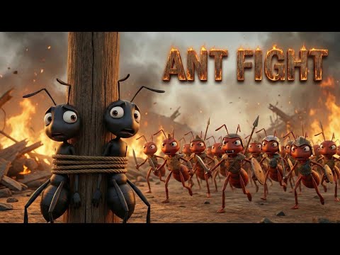 Red Ant 🆚 Black Ant – Epic Battle of the Ant Colonies | Full Animated Action Adventure
