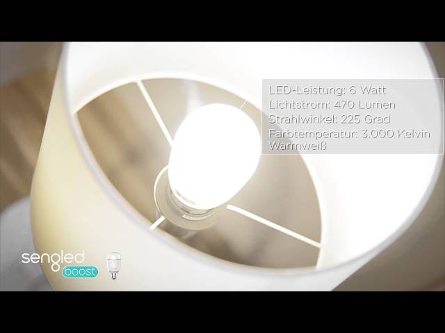 Lampadina ripetitore WiFi LED Sengled Boost 6W E27 bianco caldo video