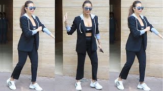 Malaika Arora first Media appearance after her Car accident