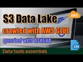 Create A Basic Data Lake In S3 Crawled With Glue And Queried With Athena
