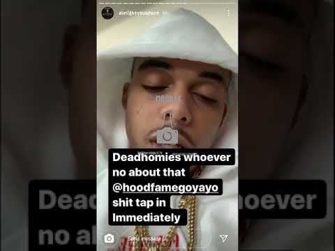 Almighty Suspect sends a message to the streets about Go Yayo's chain!!! #Mook2x_TV