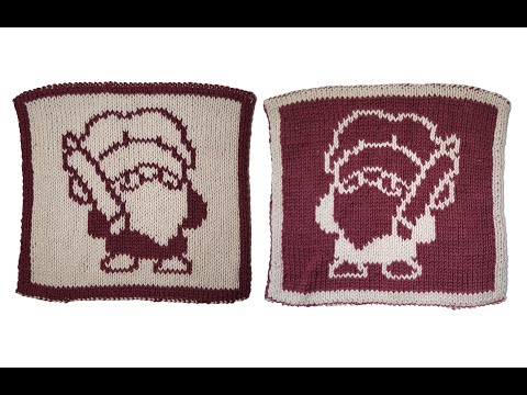 Double Knitting overview/tutorial, how to read a double knitting chart