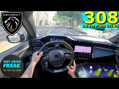 2024 Peugeot 308 GT 1.2 PureTech 130 131 PS CITY POV DRIVE with Fuel Consumption