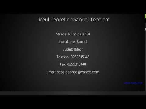 Liceul Teoretic "Gabriel Tepelea" Borod