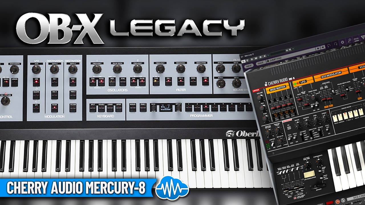 DRS070 - OB-X Legacy - Cherry Audio Mercury 8 ( 32 presets ) - Video Preview 1