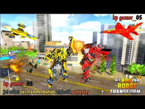 Jet robot car transformation:-Multiple transformation robot car game__android gameplay 2021