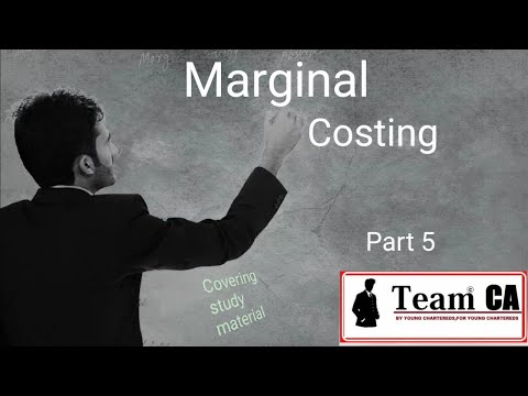 Marginal costing CA INTER practical questions 10 to 19 (for class notes visit description)