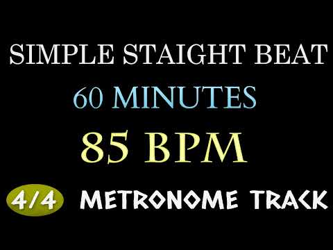 85 BPM Drum Loop - 1 HOUR ~ 4/4 Metronome Beat | Simple Straight Beat - Practice Tool - Drum Beat