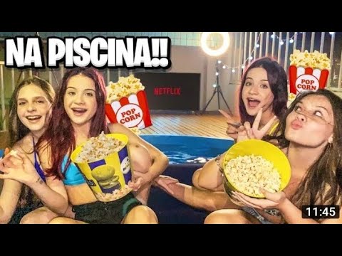 TRANSFORMAMOS NOSSA PISCINA EM UM CINEMA!! *Ficou lindo..*