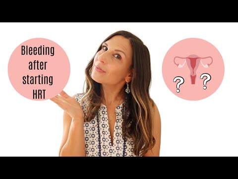 Stop bleeding shortly after starting on hormone replacement therapy.