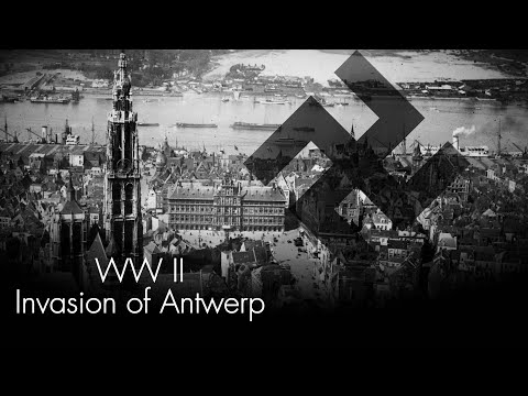 The Invasion of Antwerp by the German Army in World War II - Unique WW II Footage