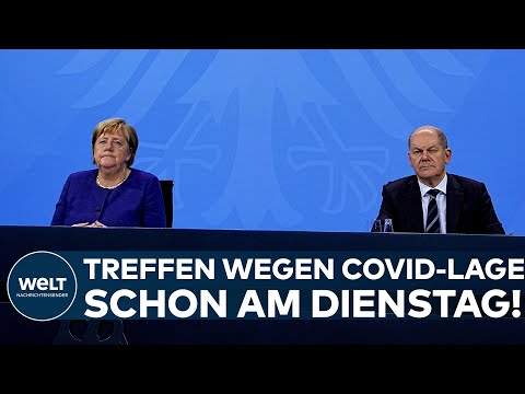 CORONA-LAGE IN DEUTSCHLAND: Ministerpräsidenten treffen sich mit Scholz und Merkel schon am Dienstag