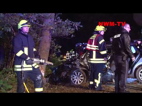 2019 10 26 Rhede PKW gegen Baum NWM TV