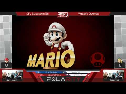 CFL Smackdown 191 Smash 4 - Epic_Gabriel (Mario) vs Tumultus (ZSS) - Winners Quarters