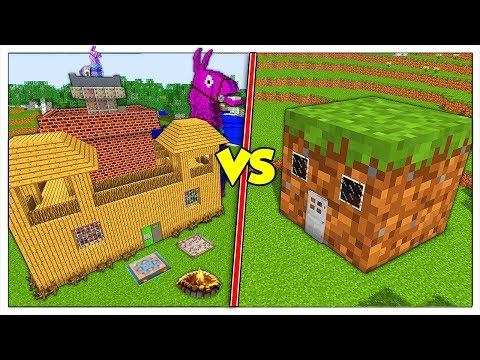 BASE DI FORTNITE CONTRO BASE DI MINECRAFT ITA!