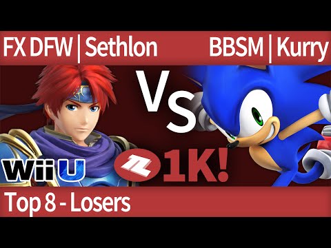 TLOC $1K Smash 4 - FX DFW | Sethlon (Roy) vs BBSM | Kurry (Sonic, Yoshi) - Top 8 - Losers