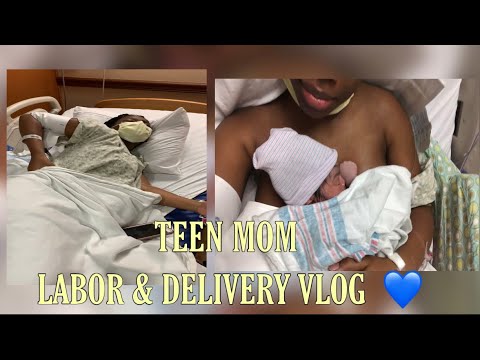 Teen Mom Labor & Delivery Vlog | PREGNANT AT 14🤰🏾39 Weeks | Emotional Birth During Pandemic 😷